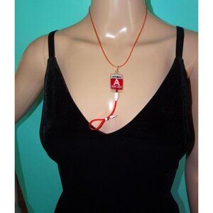 Mini Blood Bag Vampire Necklace goth type A goth oddity curiosity gothic witchy